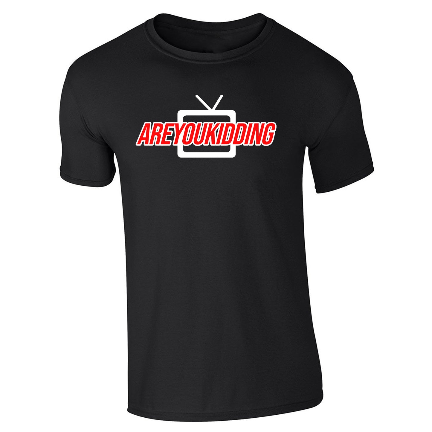 TV AREYOUKIDDING Red and White - Unisex TShirt