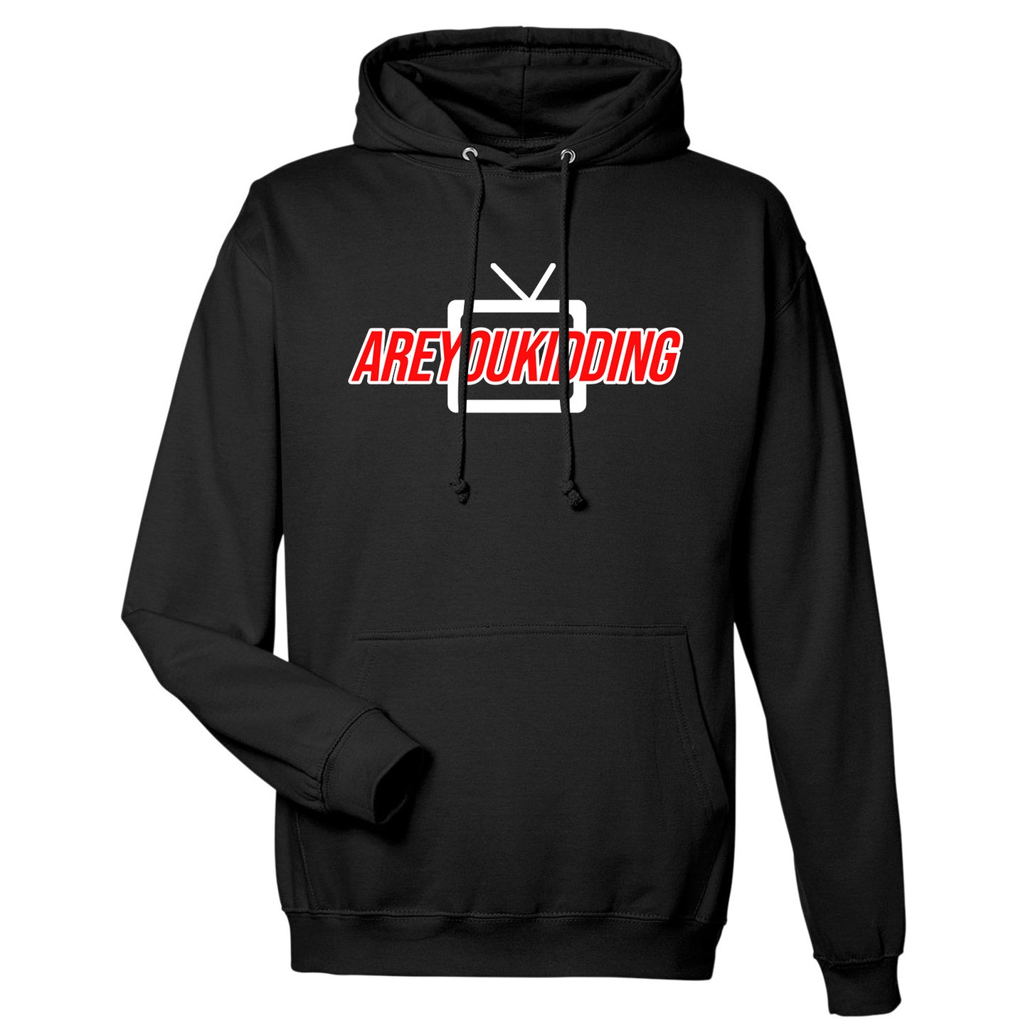 TV AREYOUKIDDING Red and White - Hoodie