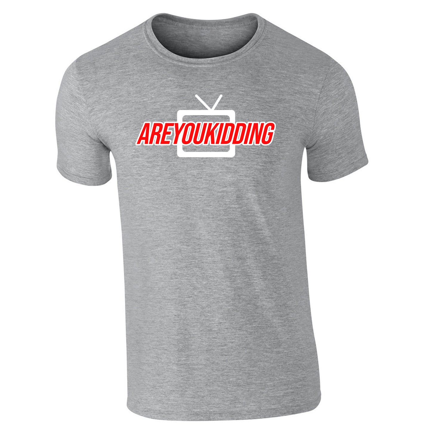 TV AREYOUKIDDING Red and White - Unisex TShirt